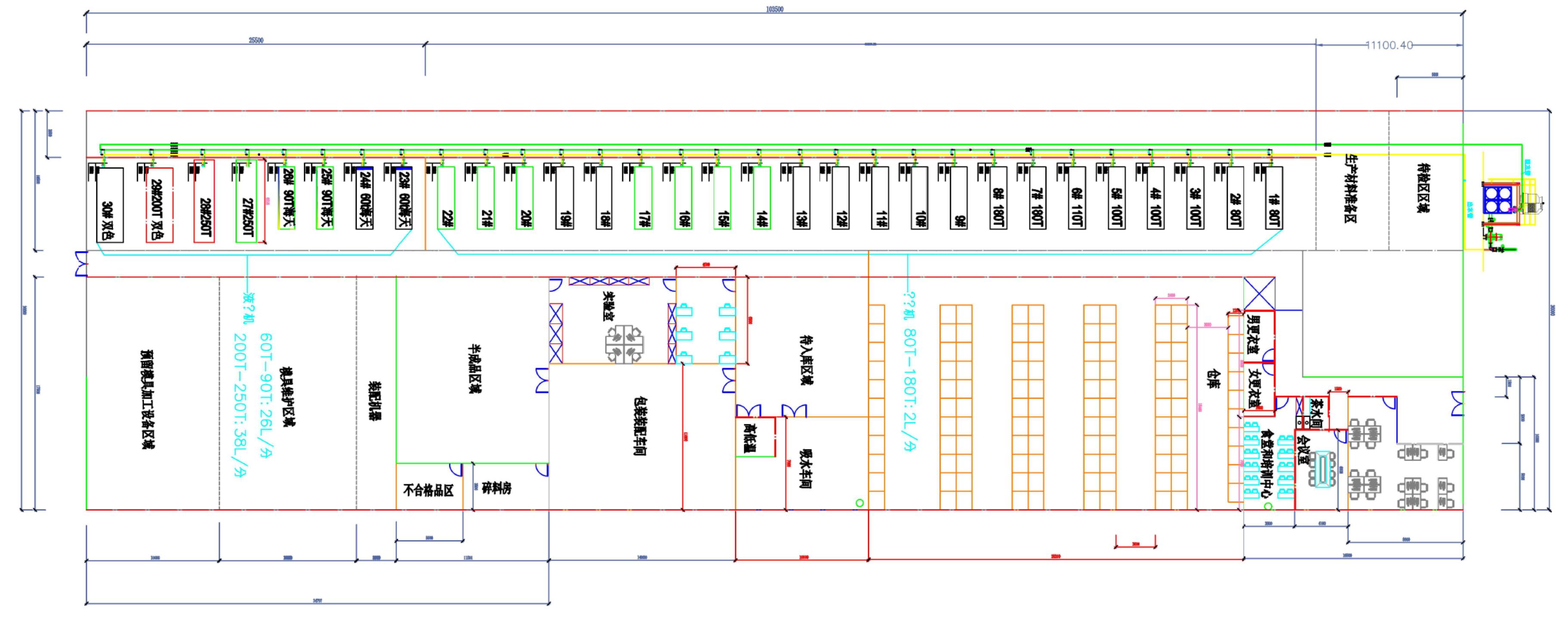 Tuochi factory layout